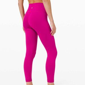 Lululemon Wunder Train High-Rise Tight 25" Ripened Raspberry Size 4 NWOT